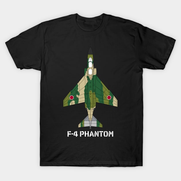 F-4 Phantom II (JASDF 2) T-Shirt by BearCaveDesigns